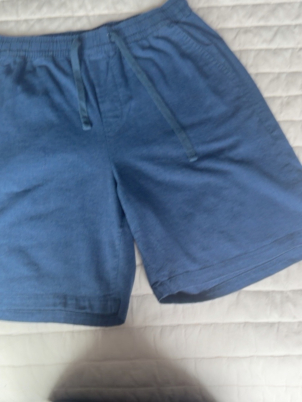 GAP Men’s Linen Cotton Easy Shorts Size S Blue Drawstring